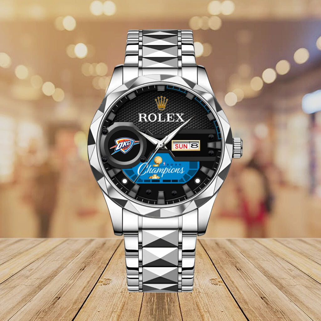 Oklahoma City Thunder 2025 NBA Champions x Rolex Alloy Luxury Quartz Watch - MAITM 12023