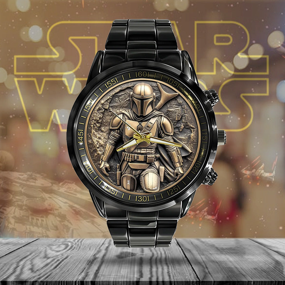 Star Wars Black Stainless Steel Watch - MAITM 11015