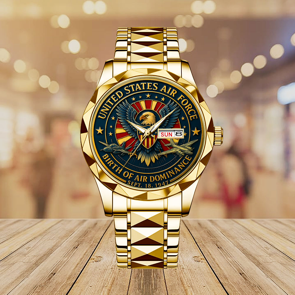 US Air Force Alloy Luxury Quartz Watch - MAITM12593
