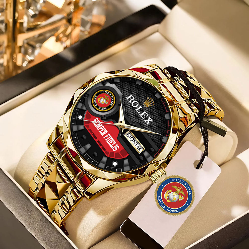 US Marine Corps x Rolex Alloy Luxury Quartz Watch - MAITM 12204
