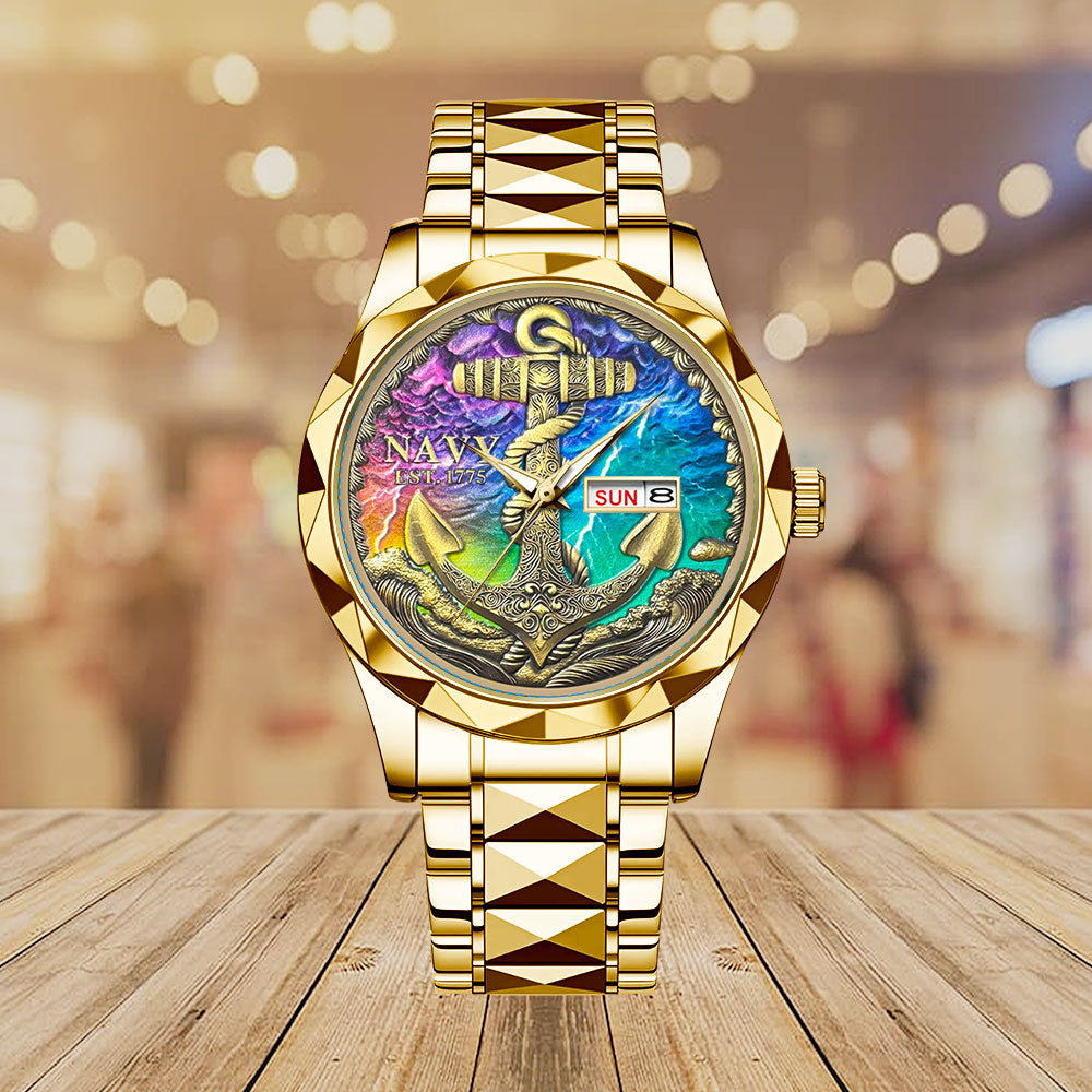 US Navy Alloy Luxury Quartz Watch - MAITM12720