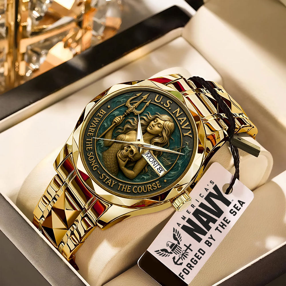 US Navy Alloy Luxury Quartz Watch - MAITM12726
