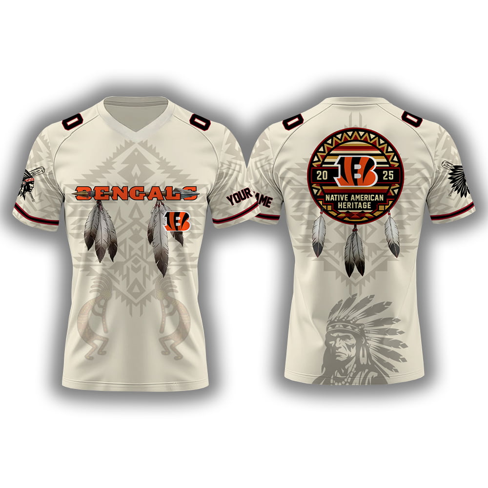 2025 Bengals x Native American Heritage Month Personalized Jersey