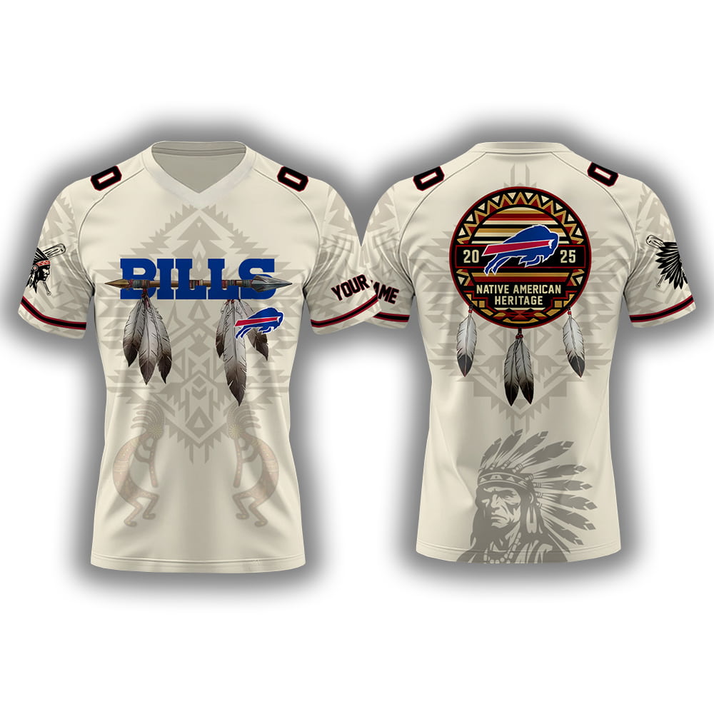 2025 Bills x Native American Heritage Month Personalized Jersey