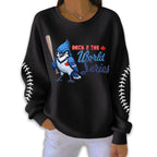 2025 Blue Jays Back 2 The World Series Pit Striped Sweatshirt