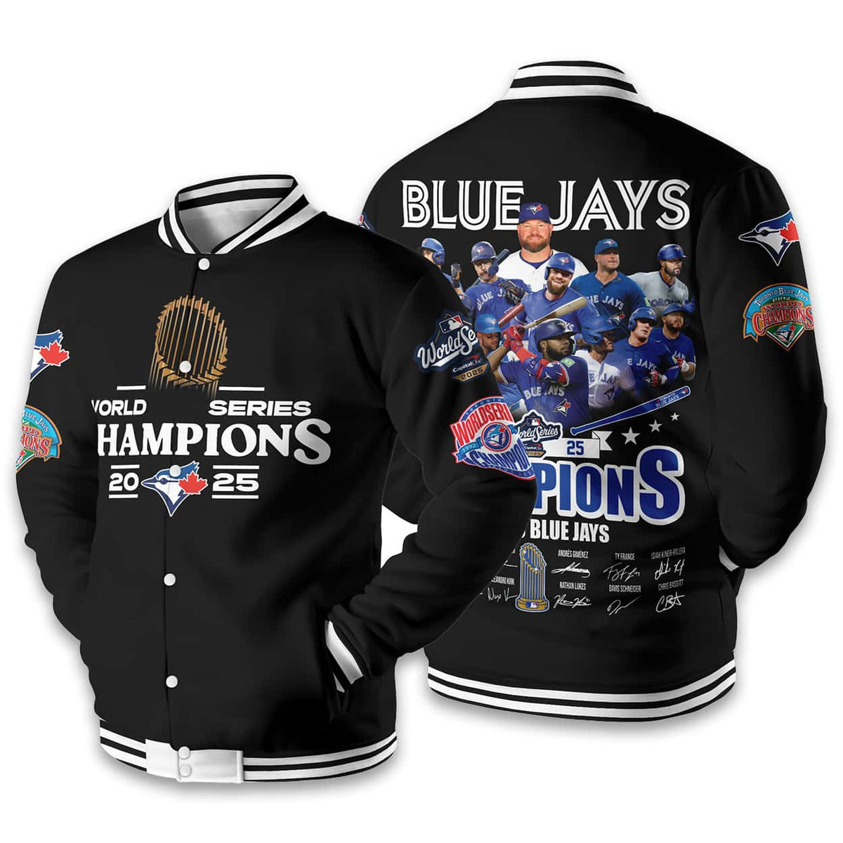 2025 Blue Jays World Series Champions Baseball Jacket
