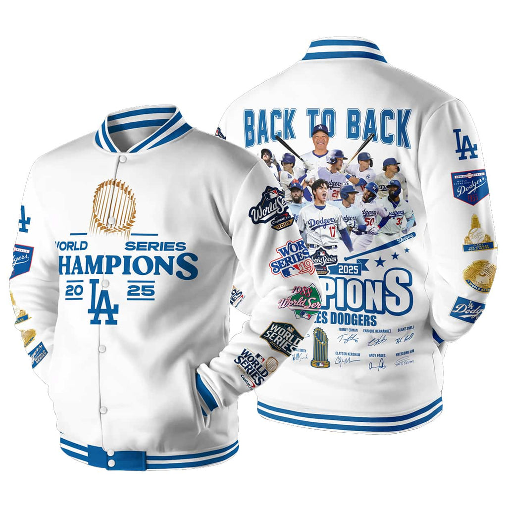 2025 Dodgers World Series Champions Baseball Jacket