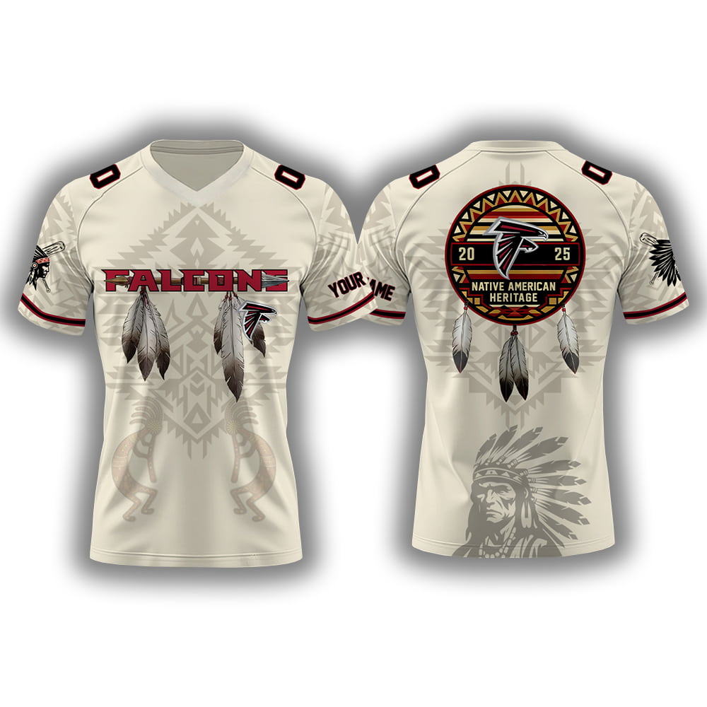 2025 Falcons x Native American Heritage Month Personalized Jersey