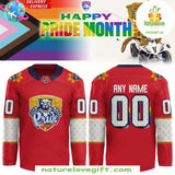 Florida Panthers 2026 Pride Month Red Jersey