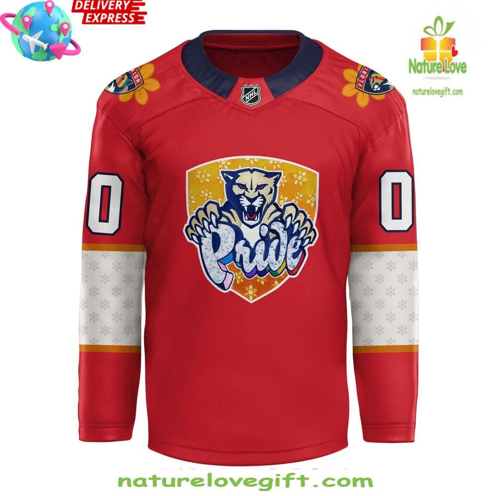 Florida Panthers 2026 Pride Month Red Jersey