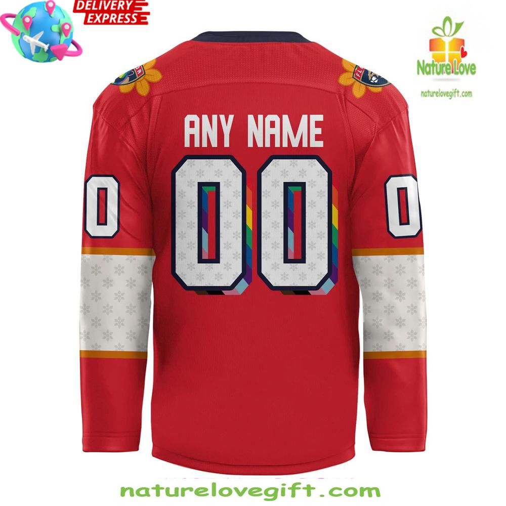 Florida Panthers 2026 Pride Month Red Jersey