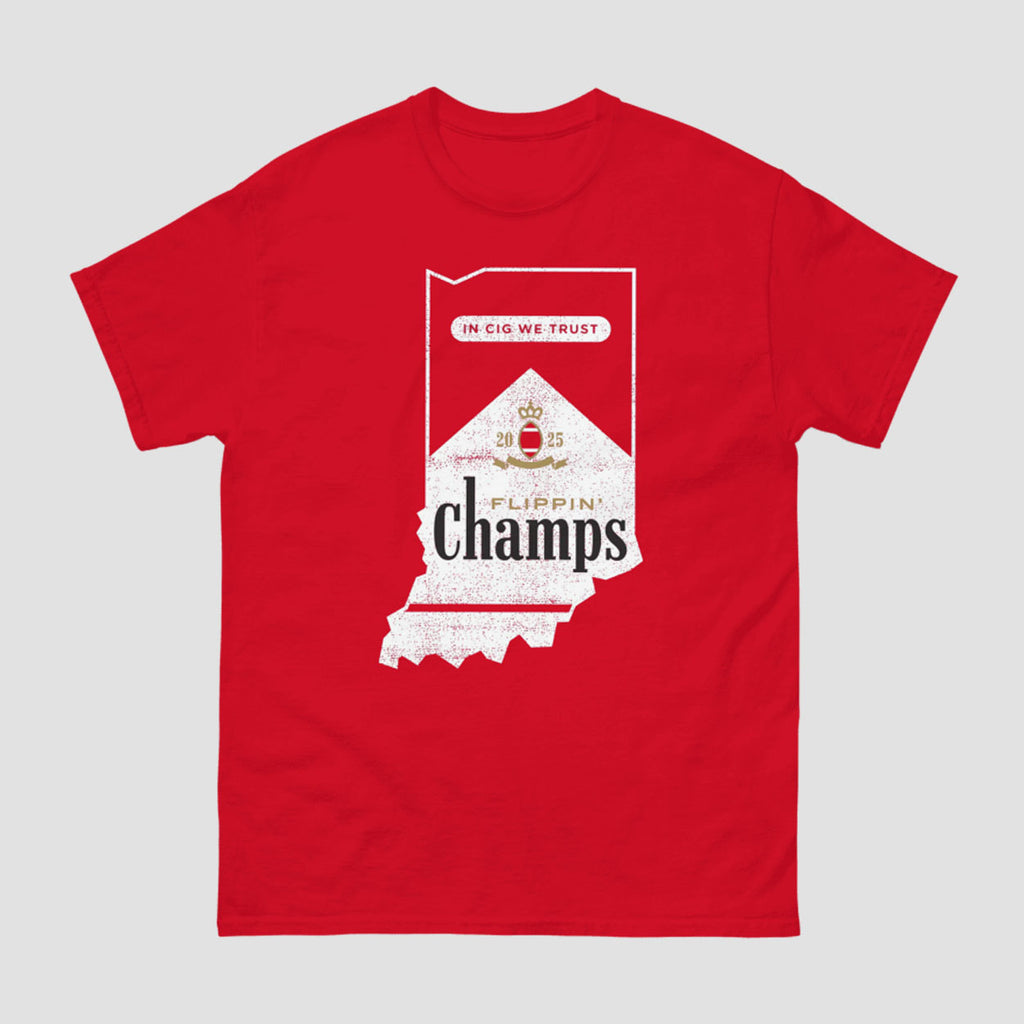 2025 Indiana Football Flippin Champs In Cig We Trust Shirt