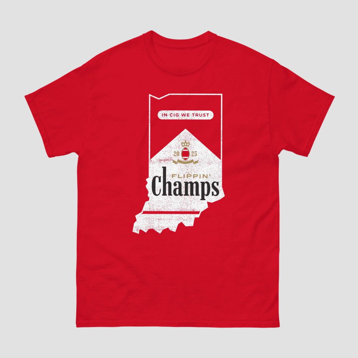 2025 Indiana Football Flippin Champs In Cig We Trust Shirt