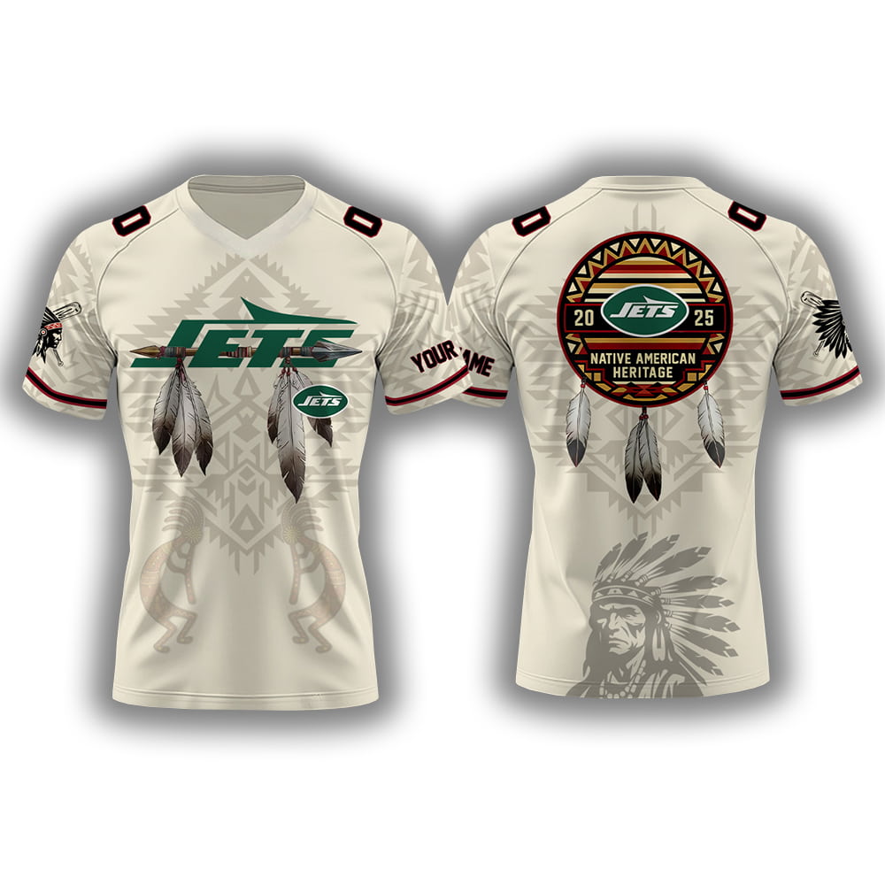 2025 Jets x Native American Heritage Month Personalized Jersey