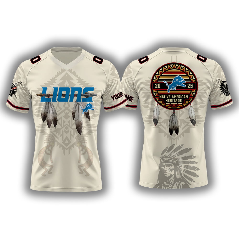 2025 Lions x Native American Heritage Month Personalized Jersey