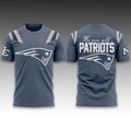 2025 NE Patriots Rivalries Nor Easter Storm Blue Shirt