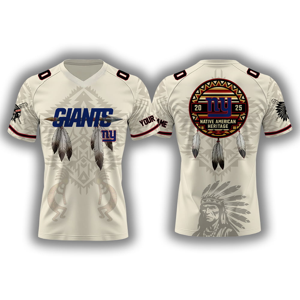 2025 NY Giants x Native American Heritage Month Personalized Jersey