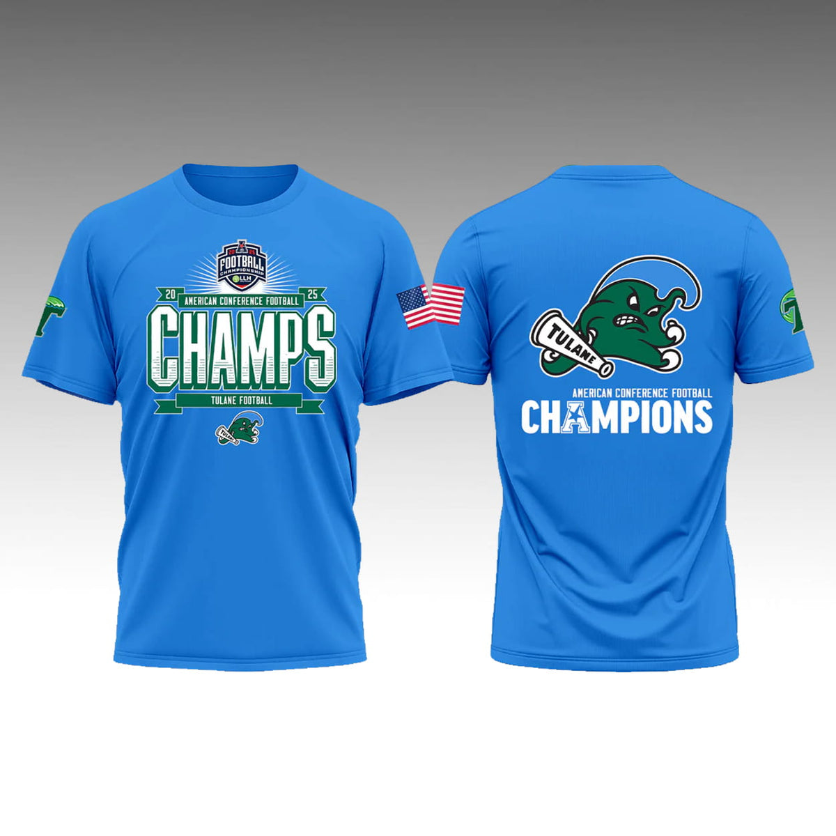 2025 Tulane Football American Conference Champions Shirt