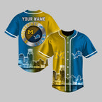 2025 Wolverines x Lions Skyline Baseball Jersey