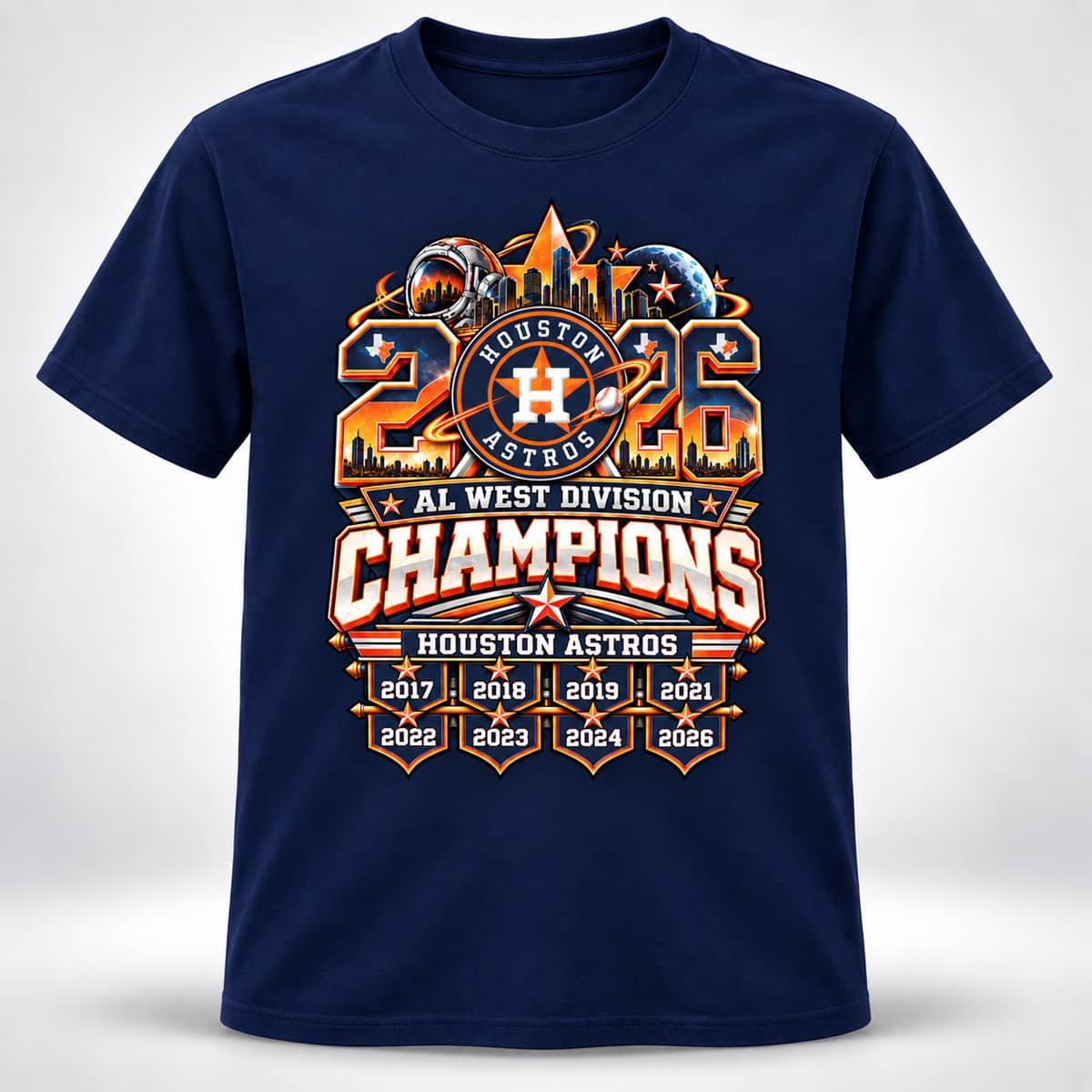 2026 Astros AL West Division Champions Shirt