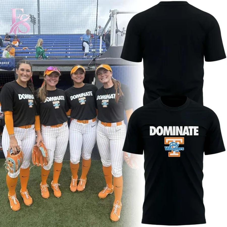2026 Dominate Tennessee Volunteers Softball T-Shirt