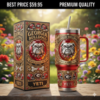 Georgia Bulldogs YETI Tumbler with Handle