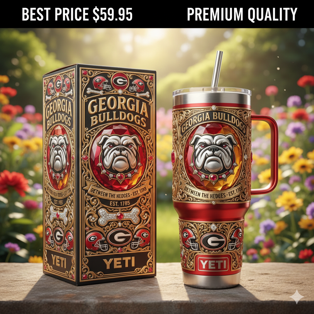 Georgia Bulldogs YETI Tumbler with Handle