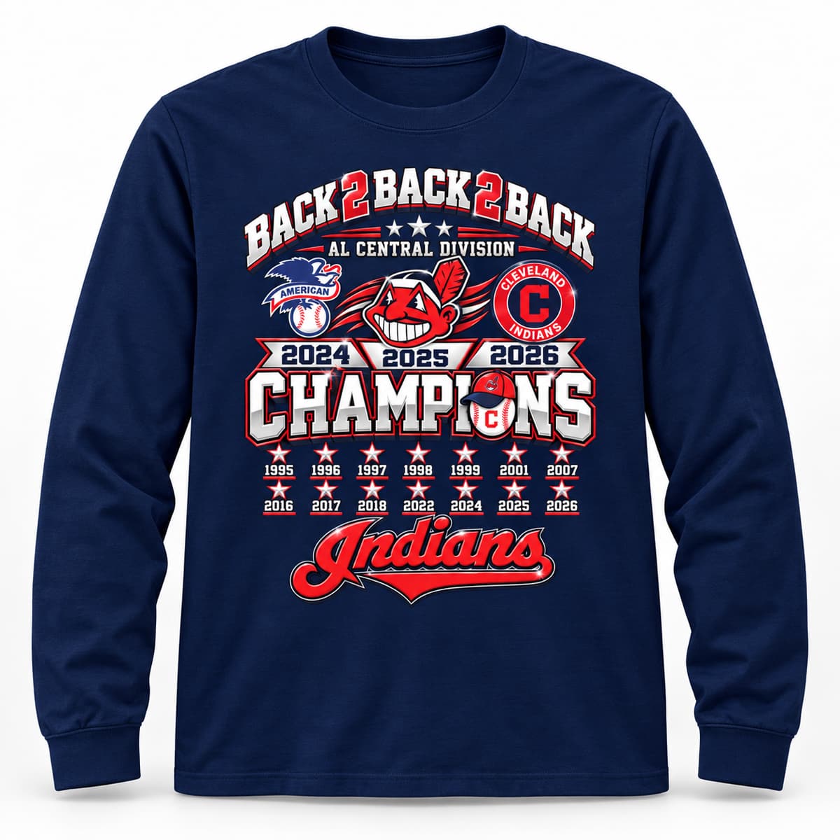 2026 Guardians AL Central Division B2B2B Champions Shirt