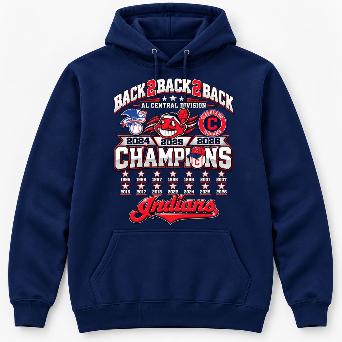 2026 Guardians AL Central Division B2B2B Champions Shirt