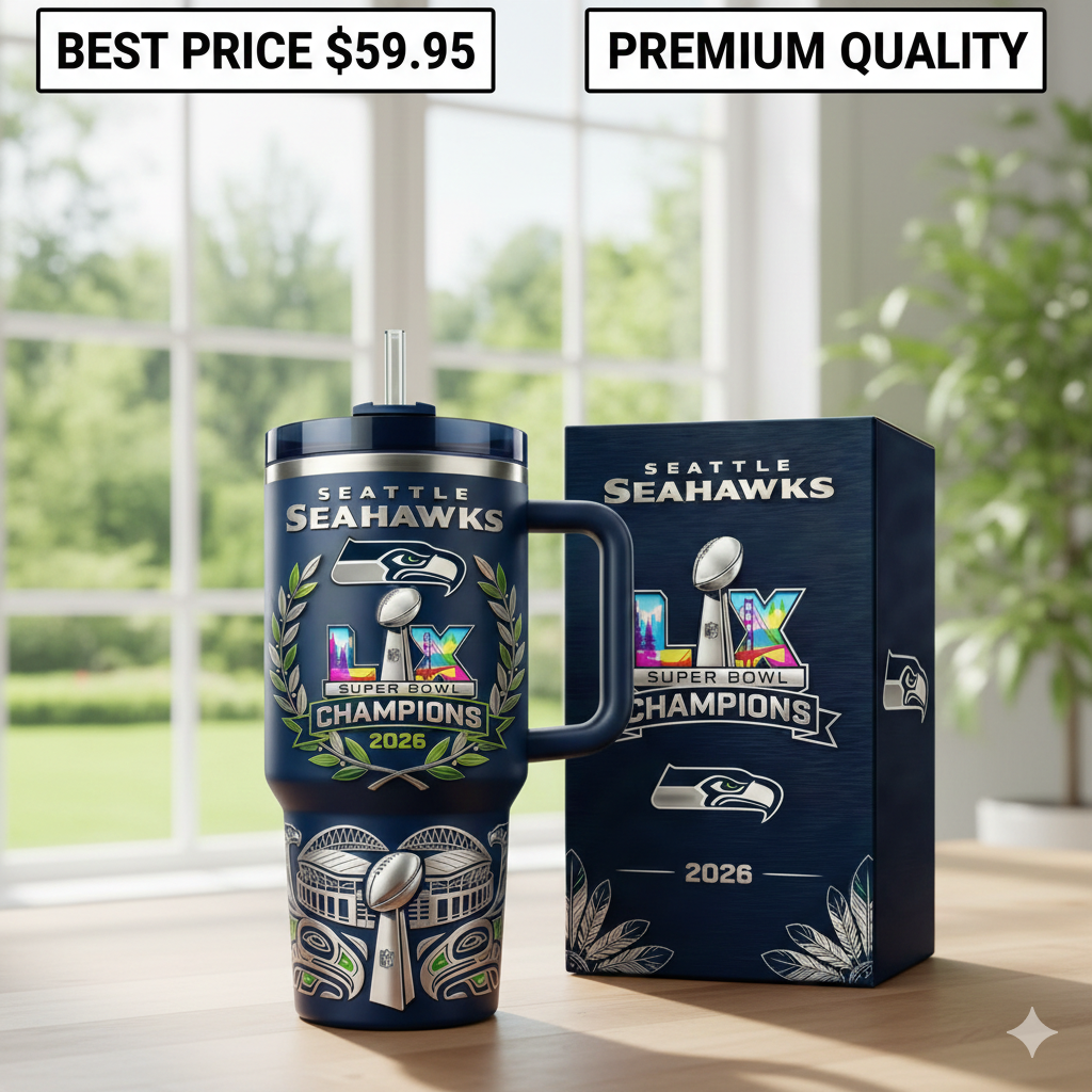 HOT Seattle Seahawks Super Bowl LX Champions YETI Tumbler