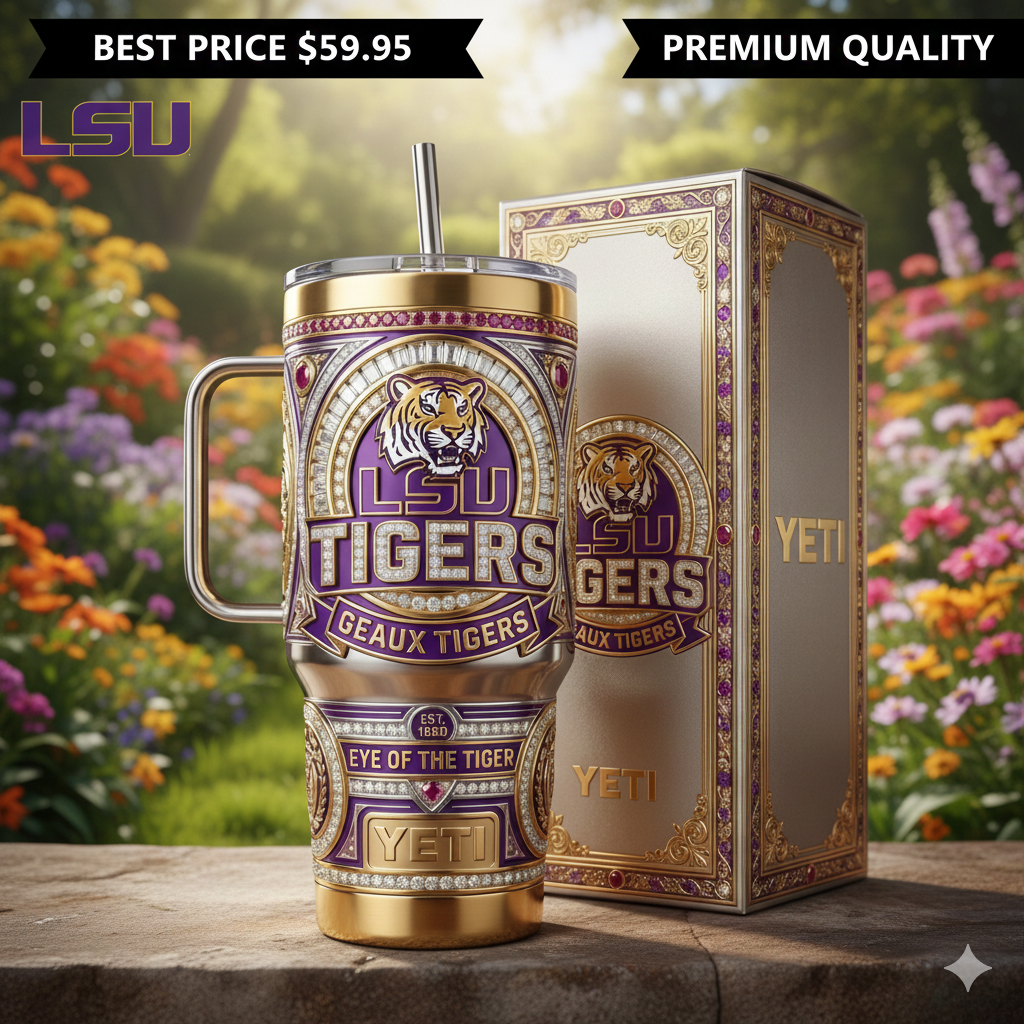 LSU Tigers YETI Tumbler with Handle