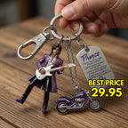 Prince Purple Rain Keychain