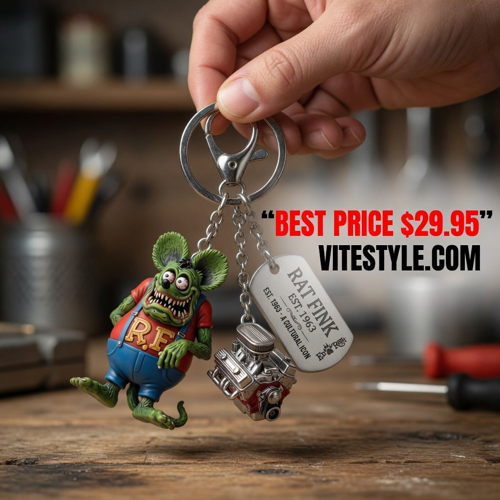 Rat Fink Limited Edition Collectible Keychain