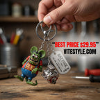 Rat Fink Limited Edition Collectible Keychain