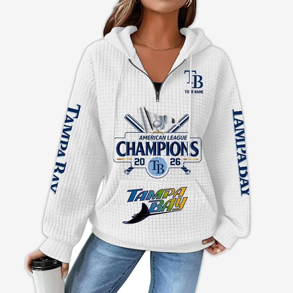 2026 Rays ALCS Champions Hoodie Half Zip