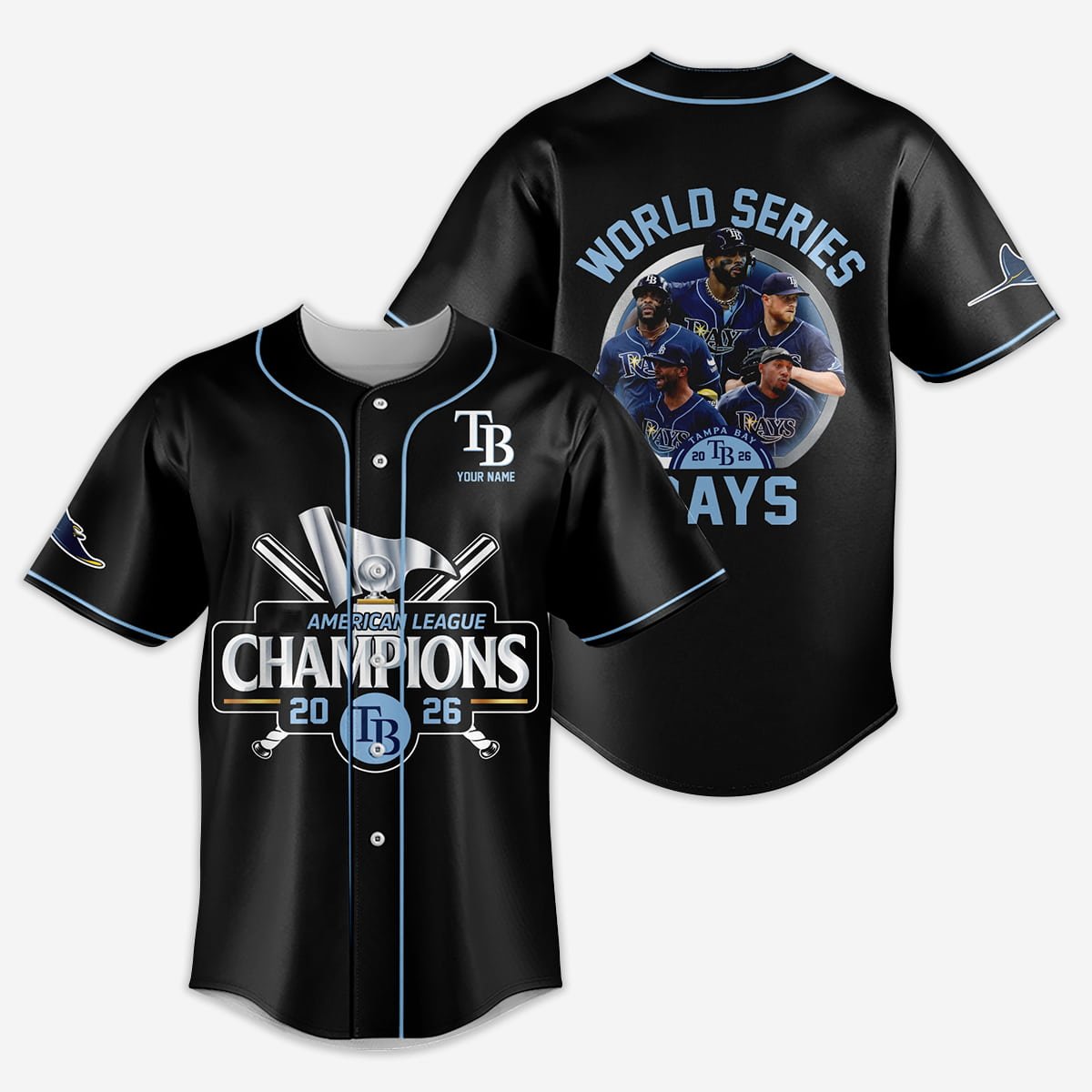 2026 Rays American League Champions Baseball Jersey