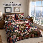 USMC 250th Anniversary Quilt Bedding Set