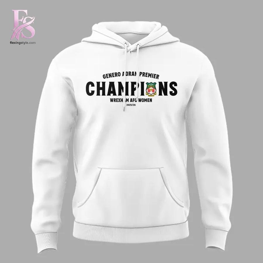 2026 Wrexham AFC Genero Adran Champions Hoodie