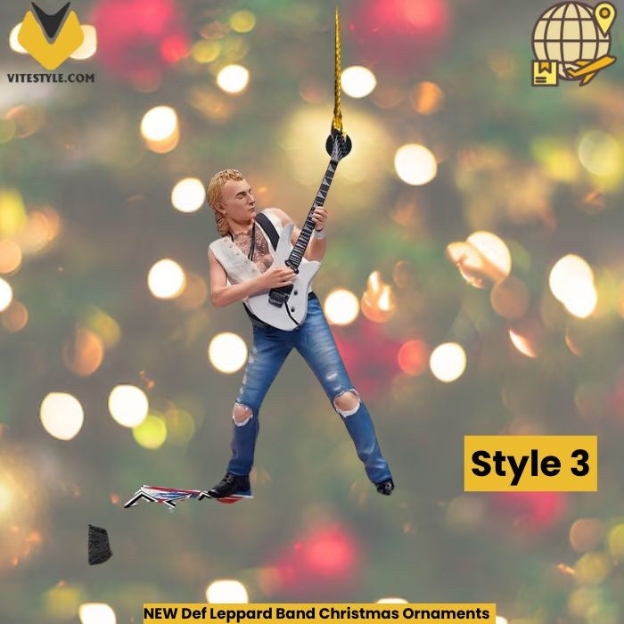 NEW Def Leppard Band Christmas Ornaments