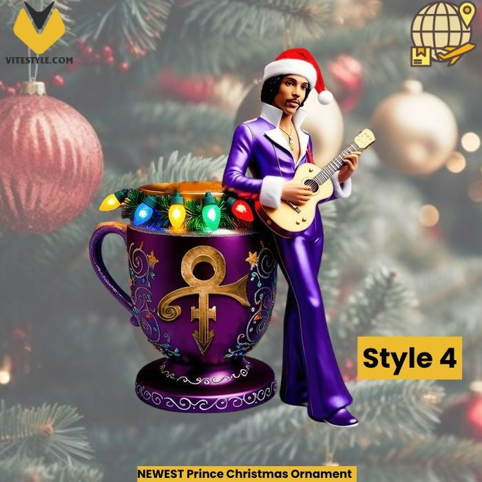NEWEST Prince Christmas Ornament
