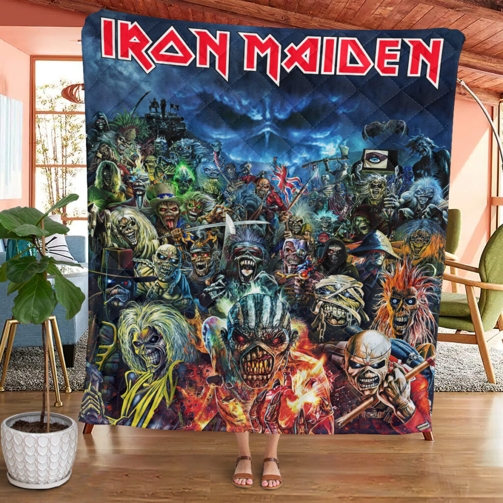 Iron Maiden Quilt Blanket - MAITM 10839
