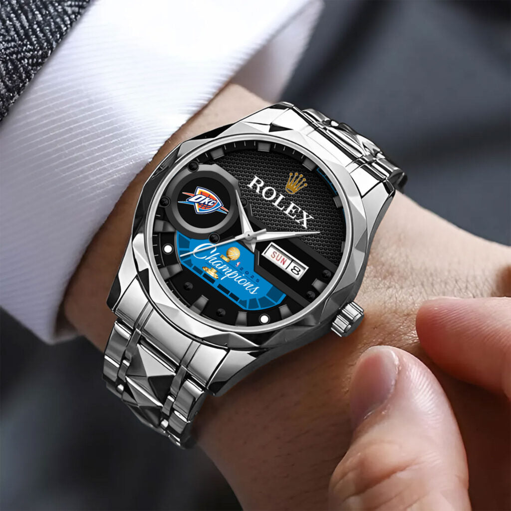 Oklahoma City Thunder 2025 NBA Champions x Rolex Alloy Luxury Quartz Watch - MAITM 12023