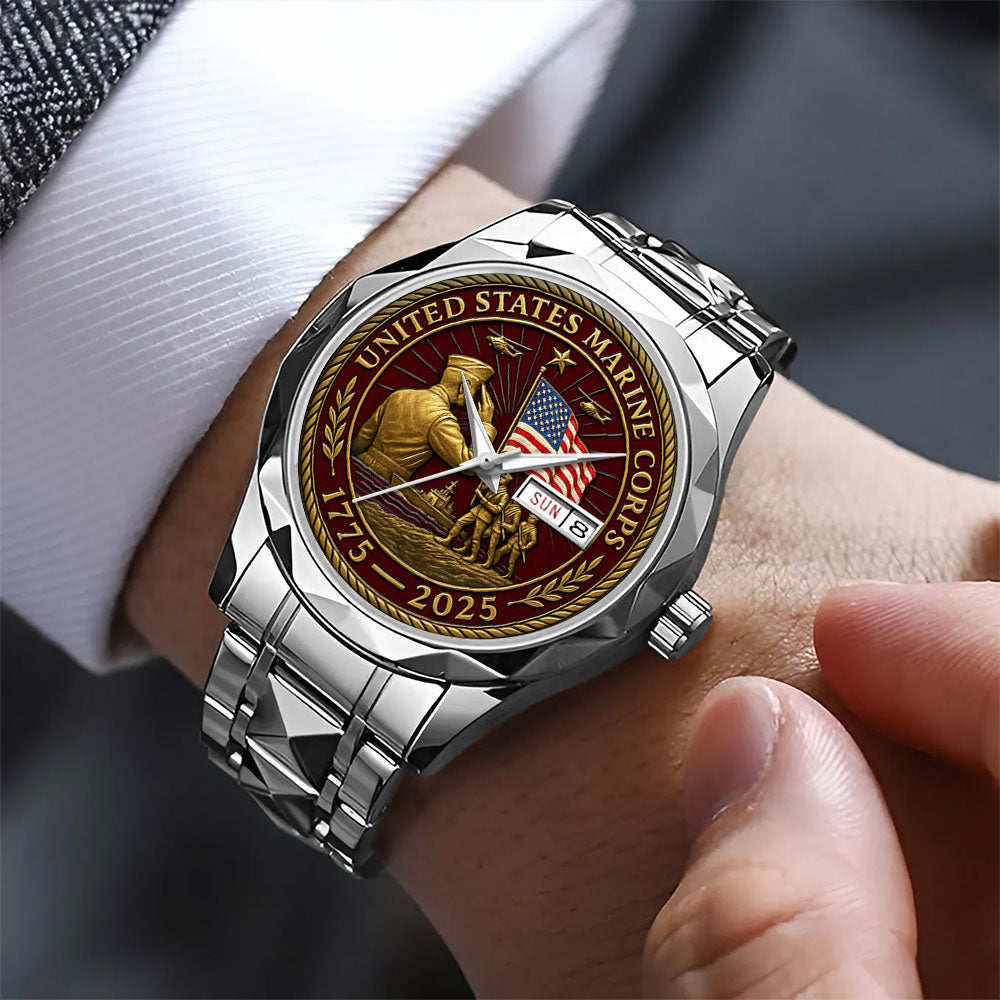 US Marine Corps 2025 Alloy Luxury Quartz Watch - MAITM13270