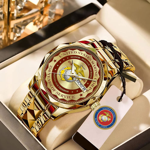 US Marine Corps Alloy Luxury Quartz Watch - MAITM12591