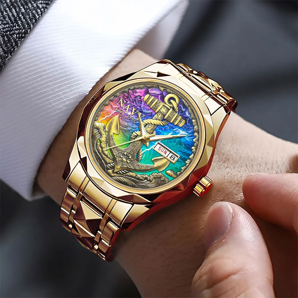 US Navy Alloy Luxury Quartz Watch - MAITM12720