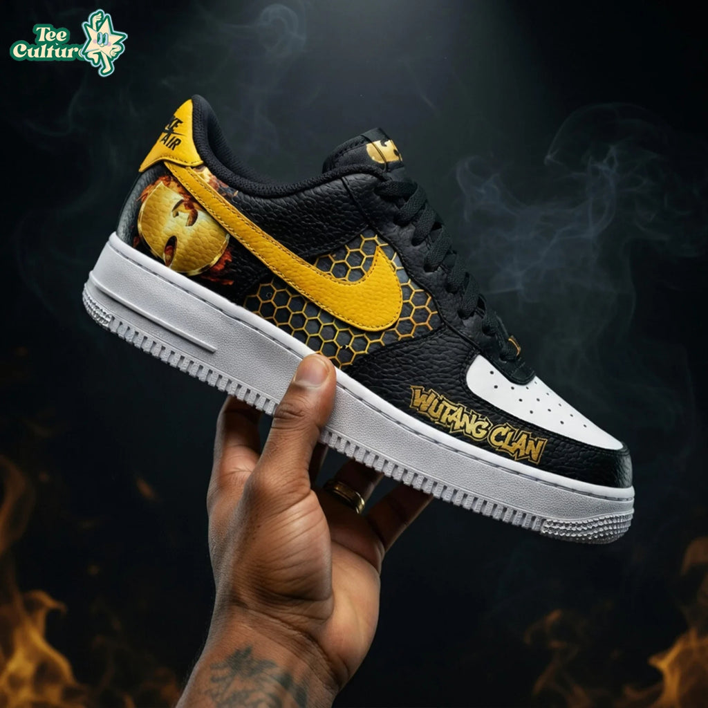 3D All Over Printed Wu-tang Clan Limited Edition AF1 Sneakers