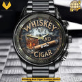 Whiskey And Cigar Custom Watch