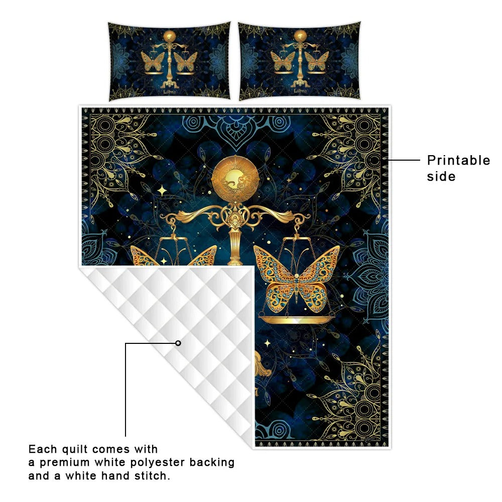 Hippie Quilt Bedding Set - Free Spirit Color Home Bedding