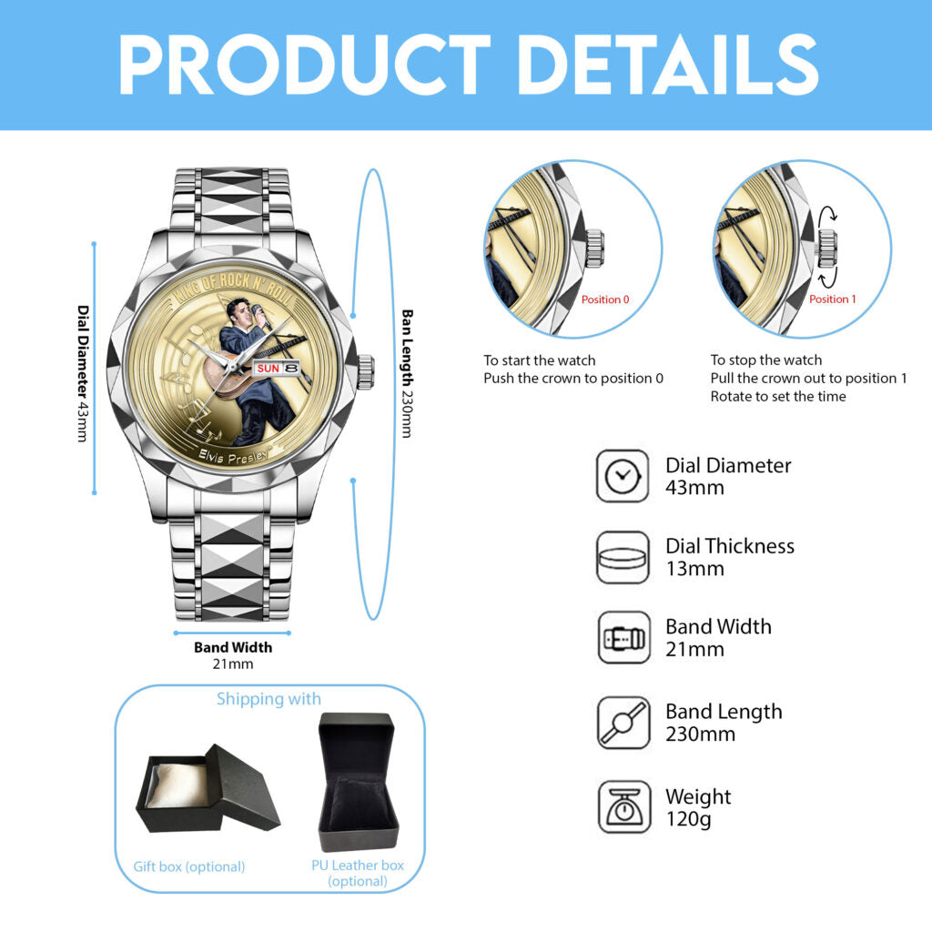 Elvis Presley Alloy Luxury Quartz Watch - MAITM 12059