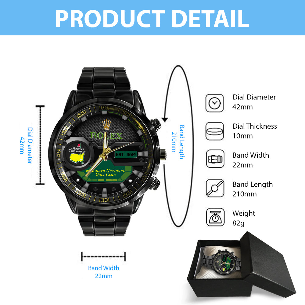 Masters Tournament x Rolex Black Stainless Steel Watch - MAITM 6293